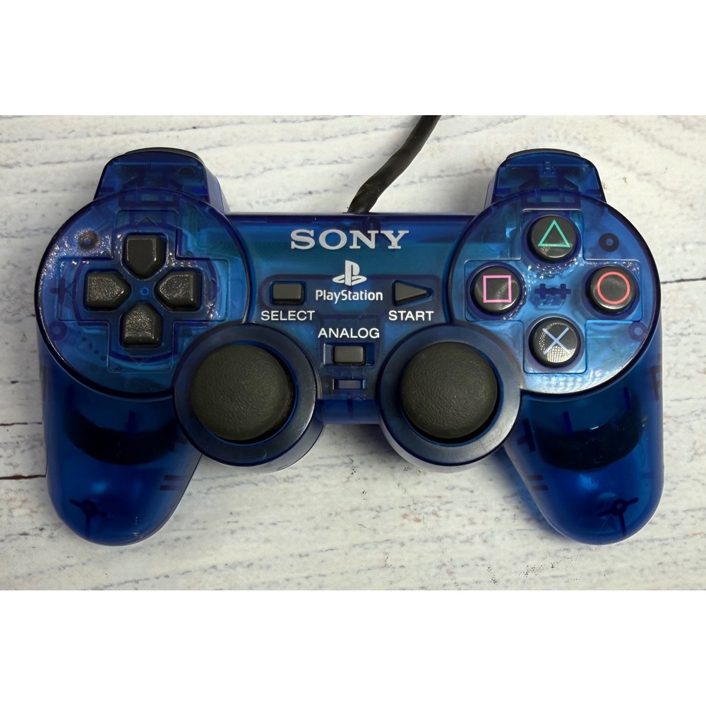 Sony PlayStation 2 DualShock 2 Controller Translucent Island Blue SCPH-10010 OEM